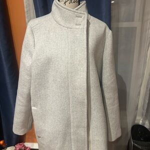 J. Crew Factory Light Gray Women's Trench Coat